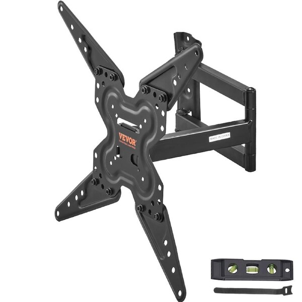 Full Motion TV Mount Fits for Most 26-55 inch TVs, Swivel Tilt Horizontal Adjustment TV Wall Mount Bracket with Articulating Arm, Max VESA 400x400mm , Holds up to 99