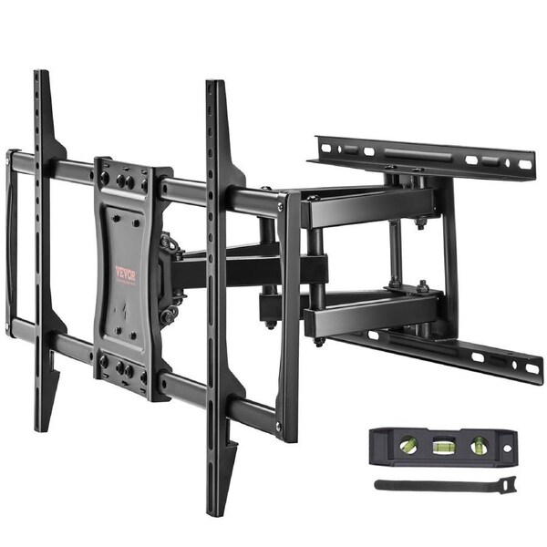 Full Motion TV Mount Fits for Most 37-75 inch TVs, Swivel Tilt Horizontal Adjustment TV Wall Mount Bracket with 4 Articulating Arms, Max VESA 600x400mm, Holds up to 132