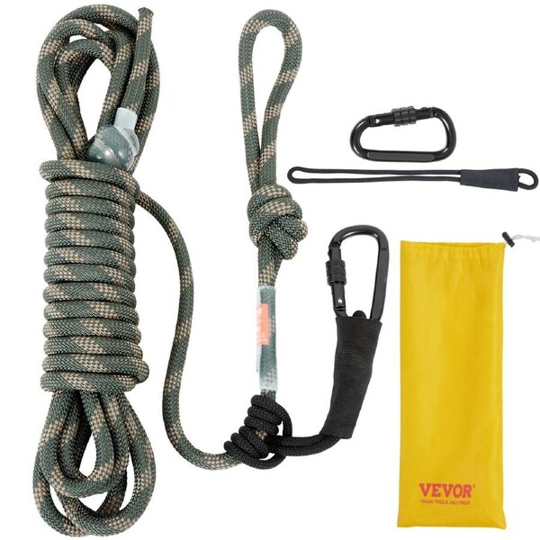 Tree Stand Safety Rope 30 ft/91.44 m Treestand Lifeline Rope 0.6'' 30KN