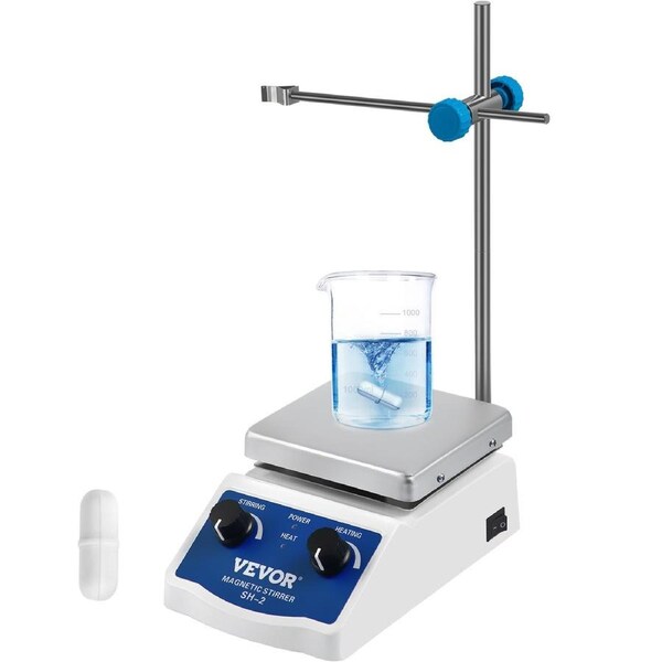 Magnetic Stirrer Magnetic Stirrer Plate Magnetic Plate Aluminum Panel Magnetic Stirrer Hot Plate Magnetic Plate with 1 inch Stirr Bar Magnetic Stirrer Mixer