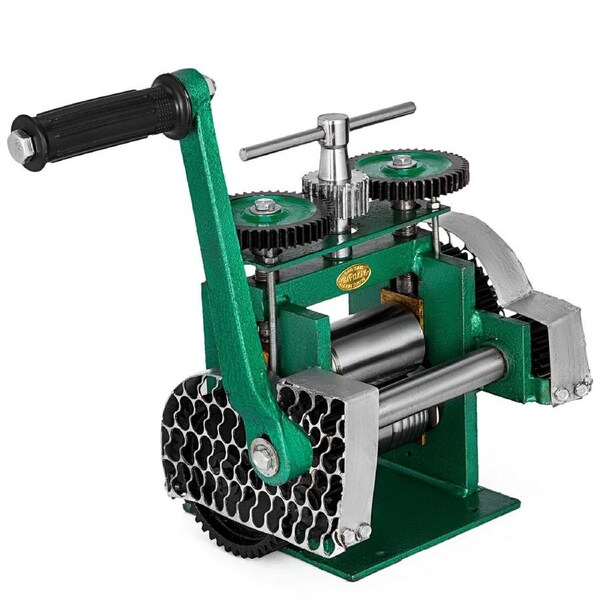 Combination Rolling Mill Machine Roller Width: 120 mm, Roller Diameter: 55 mm Rolling Mill Jewellery 85mm Roller Width Flat Rolling Manual Jewelry Press Tabletting Tool Jewelry DIY