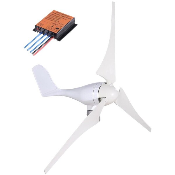 Wind Turbine 400Watt Wind Turbine Generator DC 12V Wind Turbine Generator 3/5 Blades with Controller (400Watt)