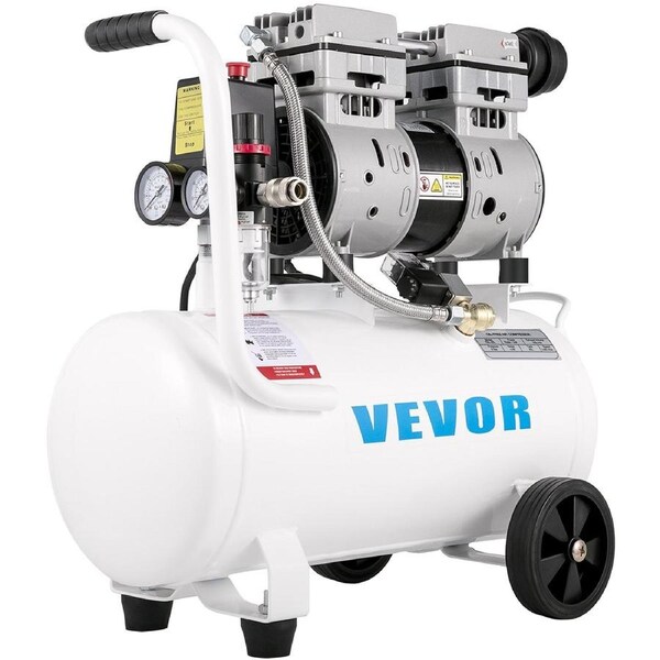 Air Compressor 6.6 Gallon, Portable Air Compressor 1 HP, Oil Free Air Compressor Steel Tank 750W, Pancake Air Compressor 115 PSI, Ultra Quiet Compressor for Home Repair, Tire