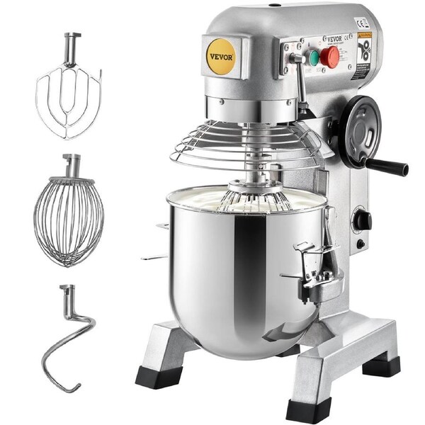 Commercial Electric Food Mixer Stand Mixer 33L Dough Mixer 3 Speeds 1100W