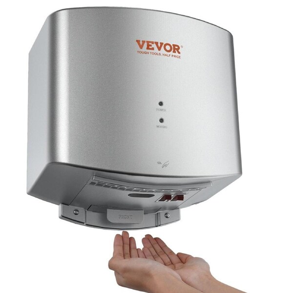 Heavy Duty Commercial Hand Dryer, 1400W Automatic High Speed ABS Warm Wind Hand Blower, 220V-240V & Built-In Filter Sponge & Low Noise & Effortless Installation, Compliant for Industry
