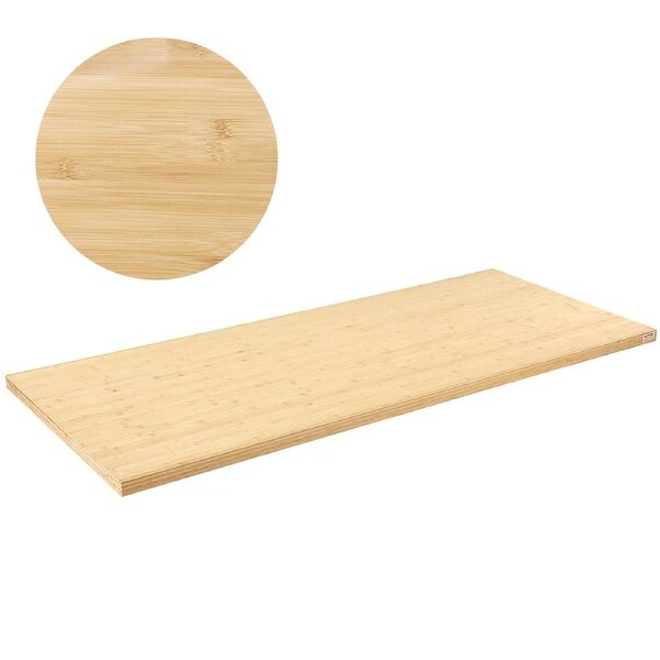 Bambo o Table Top, 180 x 73.7 x 3.8 cm, 150 kg Load Capacity, Universal Solid One-Piece Bamboo Desktop for Height Adjustable Electric Standing Desk Frame, Rectangular Countertop for Home &