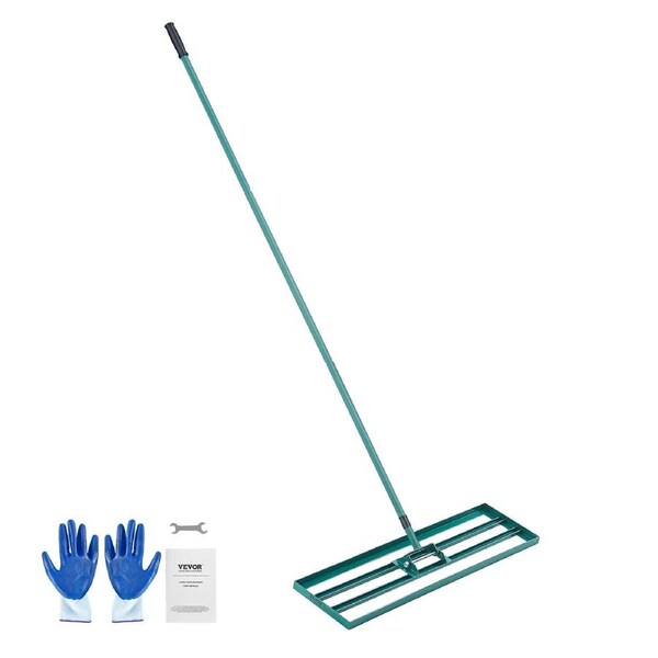Lawn Leveling Rake, 36"x10" Level Lawn Tool, Heavy-duty Lawn Leveler with 78" Steel Extended Handle, Yard Leveling Rake Suit for Garden, Golf Lawn,