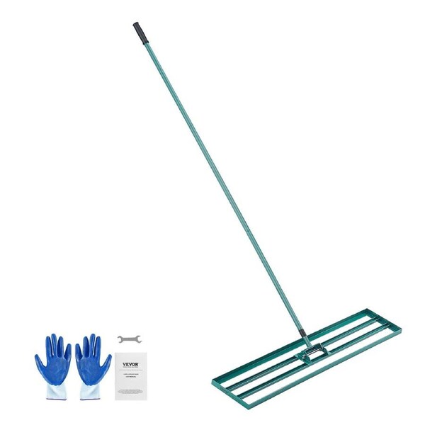 Lawn Leveling Rake, 48"x10" Level Lawn Tool, Heavy-duty Lawn Leveler with 78" Steel Extended Handle, Yard Leveling Rake Suit for Garden, Golf Lawn,