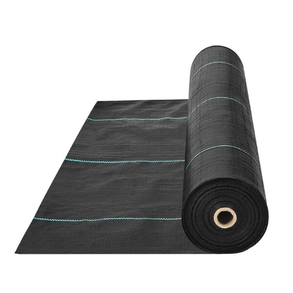 Weed Barrier Landscape Fabric, 6*300FT Heavy Duty Garden Weed Fabric, Woven PP Weed Control Fabric, Driveway Fabric, Geotextile Fabric for Landscaping, Ground Cover, Weed Blocker Weed Mat,