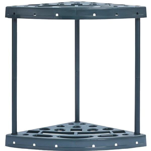 Garden Tool Organizer, 19 Slots, Yard Tool Tower Rack for Garage Organization and Storage, Hold Long-Handled Tool/Rake/Broom/Shovel, PP Garden Tool Stand Holder Organizer for Yard, Shed,