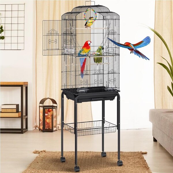 60 inch Flight Bird Cage Metal Large Parakeet Cages for Cockatiels Parrot