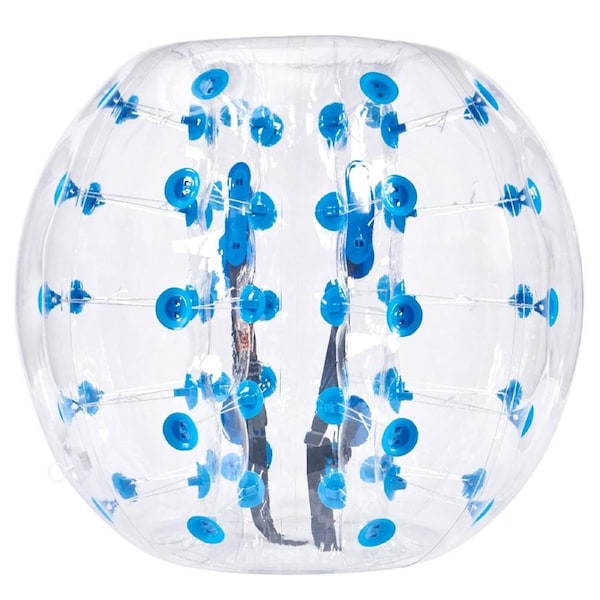 Inflatable Bumper Ball 1-Pack, 4FT/1.2M Body Sumo Zorb Balls for Teen & Adult, 0.8mm Thick PVC Human Hamster Bubble Balls for Outdoor Team Gaming Play, Bumper Bopper Toys for Garden, Yard,