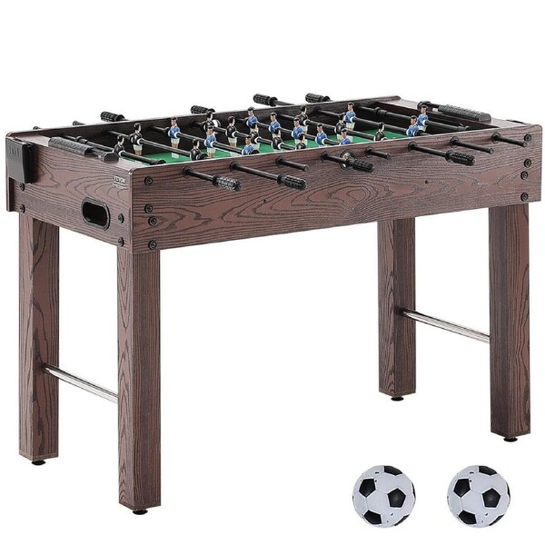 Foosball Table, 48 inch Standard Size Foosball Table, Indoor Full Size Foosball Table for Home, Family, and Game Room, Soccer with Foosball Table Set, Includes 2 Balls and 2 Cup