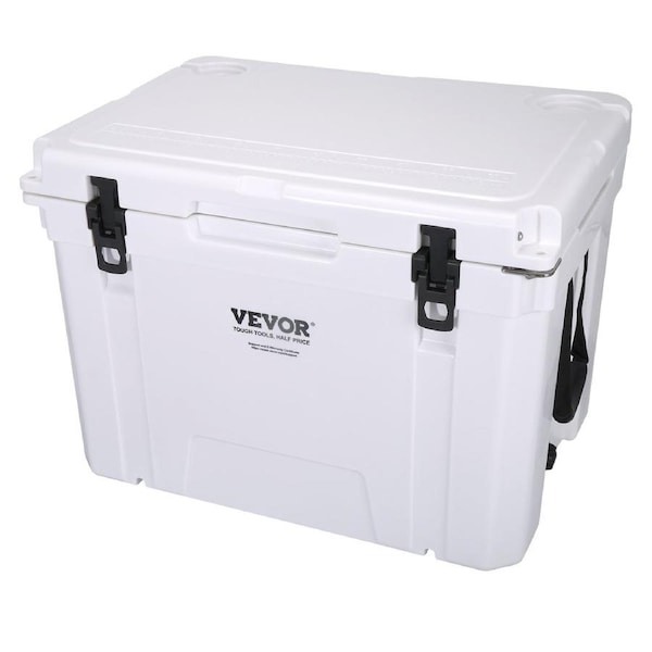 Insulated Portable Cooler, 65 qt, Holds 65 Cans, Ice Retention Hard Cooler with Heavy Duty Handle, Ice Chest Lunch Box for Camping, Beach, Picnic, Travel, Outdoor, Keeps Ice for up to 6