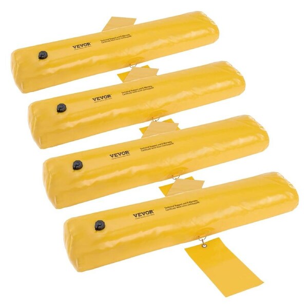 Flood Barriers, Sandbag Alternative Flood Bags 4 Pack, Flood Barrier for Home, Water Barriers for Flooding, Doorway, Driveway(4FTx6in)