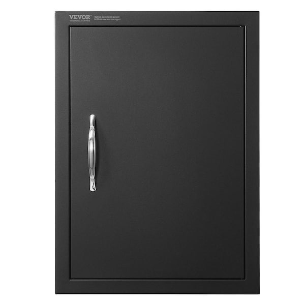 BBQ Access Door, 415x570 mm Single Outdoor Kitchen Door, Cold Plate Flush Mount Door, Wall Vertical Door with Handle, for BBQ Island, Grilling Station, Outside