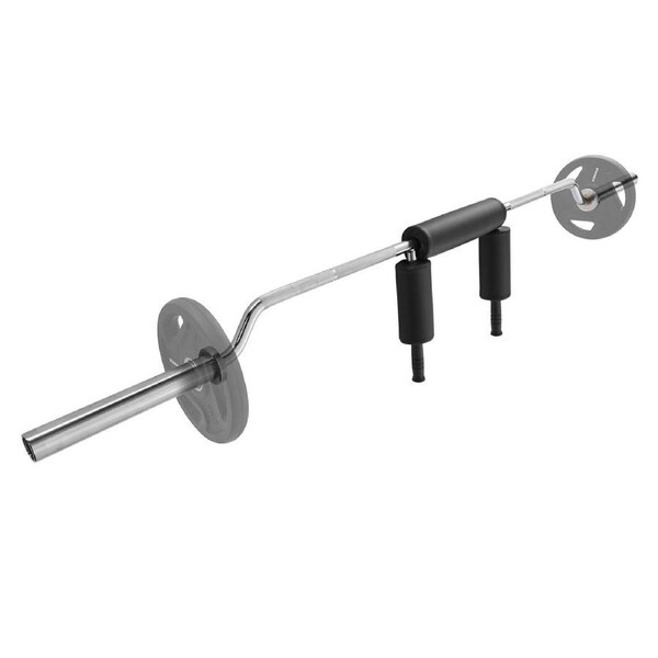 Safety Squat Bar, 318kg Fitness Squat Bar, Safety Squat Bar Attachment with Shoulder and Arm Pads, 28mm Diameter Weight Bar, Ideal for Front Squats, Lunges, Rehab, Physical
