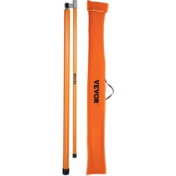 Load Height Measuring Stick, 15\' Sturdy Fiberglass Truck Height Stick with Adjustable Pole, Non-conductive Truck Height Measuring Stick with Carrying Bag, Height Stick for Trucks, Car
