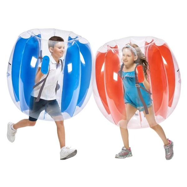 Inflatable Bumper Balls 2-Pack , 3FT/0.9M Body Sumo Zorb Balls for Kids & Teens, Durable PVC Human Hamster Bubble Balls for Outdoor Team Gaming Play, Bumper Bopper Toys for Playground, Yard,