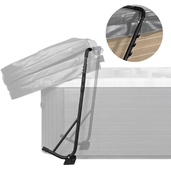 Hot Tub Cover Lift, Spa Cover Lift, Height 80-105 cm Width 145-235 cm Adjustable, Installed Underneath on Both Sides, Suitable for Various Sizes of Rectangular Bathtubs, Hot Tubs,