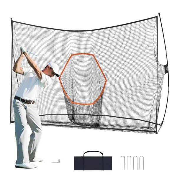 10.8x7ft Golf Practice Hitting Net Indoor Personal Driving Range Training