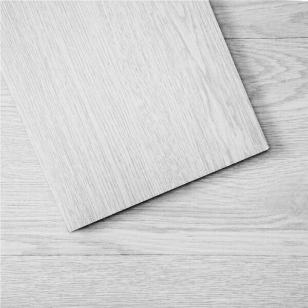 Self Adhesive Vinyl Floor Tiles 36 x 6 inch, 36 Tiles 2.5mm Thick Peel & Stick, Light Gray Wood Grain DIY Flooring for Kitchen, Dining Room, Bedrooms & Bathrooms, Easy for Home