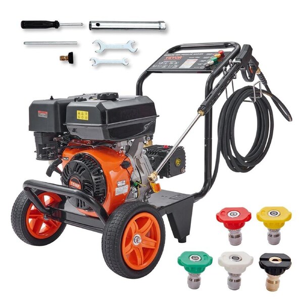 Gas Pressure Washer Gas Powered Washer 4400 PSI 4.0 GPM 390cc 5 Nozzles