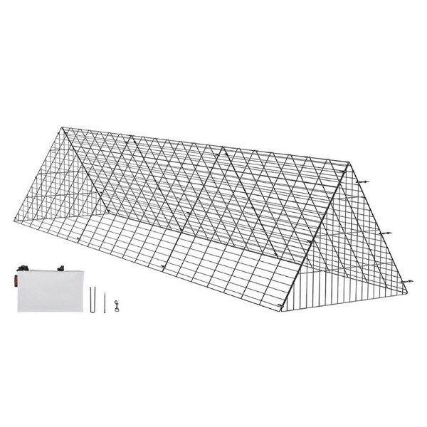 Chicken Tunnels, 300 x 71 x 61.5cm (LxWxH) Chicken Tunnels for Yard, Portable Chicken Tunnels for Outside Easy Installation, Chicken Coop Run, Suitable for Chickens, Ducks,