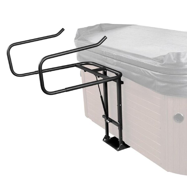 Hot Tub Cover Lift, Spa Cover Lift, Hydraulic, Height 84.07cm - 104.9cm Width 134.87cm - 234.95cm Adjustable, Installed Underneath on one Sides, Suitable for Various Sizes of Hot Tubs,