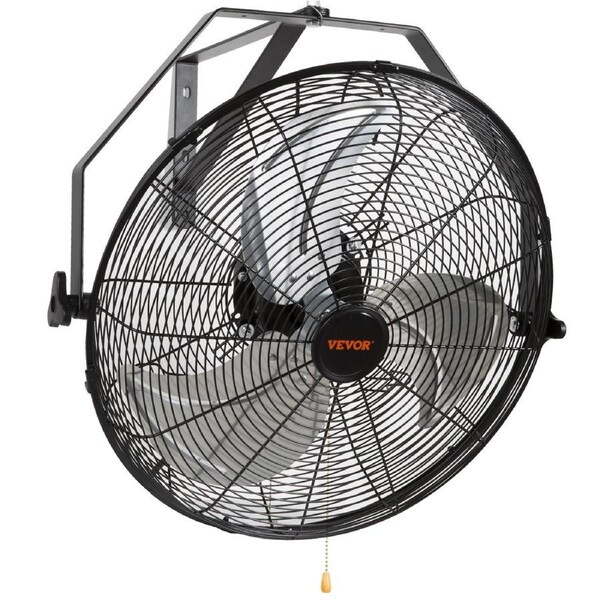 Industrial Wall Mount Fan Waterproof Metal Fan 17.6'' 3 Speed Airflow