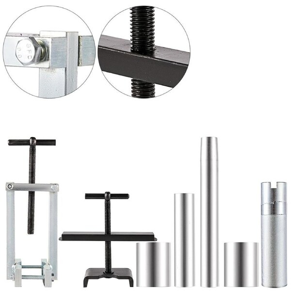 Turbine Shaft, 6pcs Pump Stator Seal Ring Tools, Spring Compressor, Pump Puller Kit, Bushing Sizer Rotor Aligner, Pump Stator Seal Ring and Re-Sizer Kit for Thm700-R4 (Md8), 4L60, 4L60E,