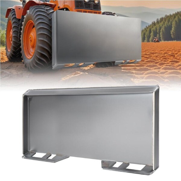 9.5mm Skid Steer Attachment Plate, Universal Quick Attach Plate, Skid Steer Mount Plate, Quick Attachment Loader Plate Compatible with Deere, Kubota, Bobcat, Mahindra Skid Steers and