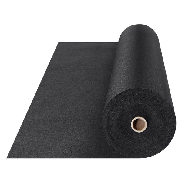 Driveway Fabric, 1*50m Non Woven Geotextile Fabric, Heavy Duty Garden Weed Barrier Fabric, 4.43OZ Landscape Fabric, French Drains Drainage Fabric, Ground Cover Weed Control Fabric,3.28 x 164