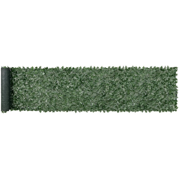 Ivy Privacy Fence, 39 x 198in Artificial Green Wall Screen, Greenery Ivy Fence with Mesh Cloth Backing and Strengthened Joint, Faux Hedges Vine Leaf Decoration for Outdoor Garden, Yard,