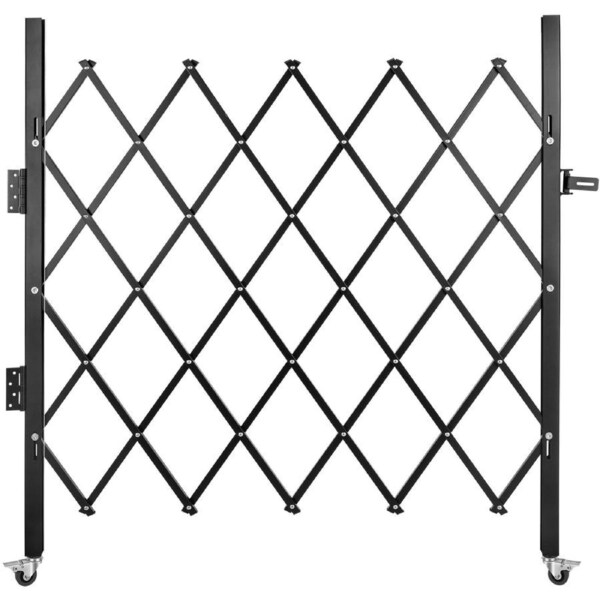 Single Folding Security Gate Folding Door Gate 48"H x 66"W Scissor Gate