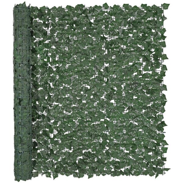 Ivy Privacy Fence, 1500 x 2490 mm Artificial Green Wall Screen, Greenery Ivy Fence with Strengthened Joint, Faux Hedges Vine Leaf Decoration for Outdoor Garden, Yard, Patio