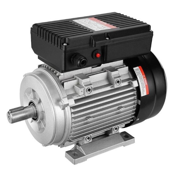 1.1KW Electric Motor 2800 rpm, AC 220~240V 7.1A, 90S, B3 Frame, Air Compressor Motor Single Phase, 24mm Keyed Shaft, CW/CCW Rotation for Agricultural Machinery and General