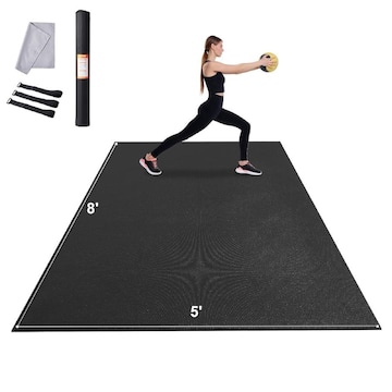 Gym Equipment Extra Large P90x Jump Mat 8x6 Ft Workout Mat,1/3