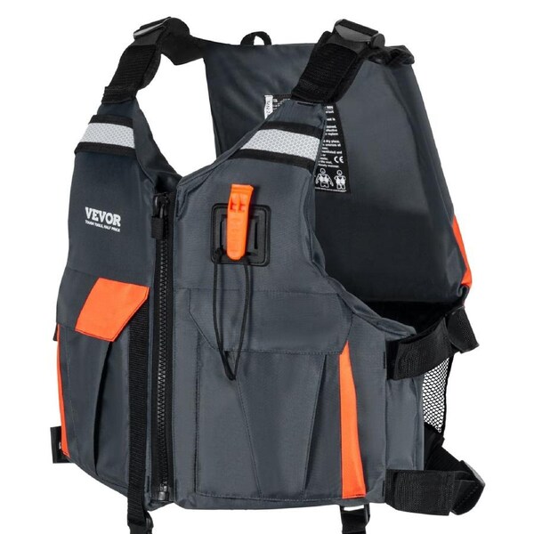 Life Vest for Watersports (PFD), Life Jacket with Waterproof Nylon & 96N Buoyancy, Life Vest/Jacket for Any Water Activity-Fishing, Kayaking, Surfing and More, Men and Women