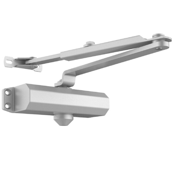 68 kg Commercial Door Closer Heavy Duty Residential Hydraulic Auto Silver