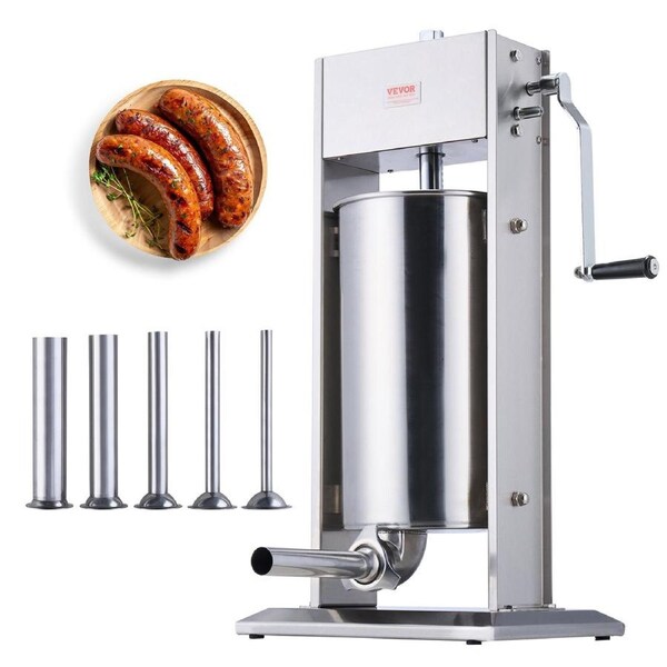 Manual Sausage Stuffer 15 L Vertical Sausage Machine 304 Stainless Steel