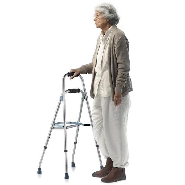 Folding Hemi Walker One Arm Mobility Walker for Senior & Adjustable Height