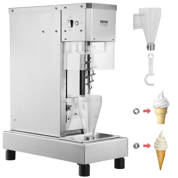 Ice Cream Blender 750W Ice Cream Mixer Stir Machine 304 Stainless Steel