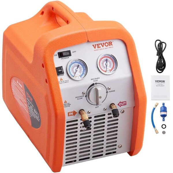 Portable 3/4 HP Refrigerant Recovery Machine for Vapor Liquid Refrigerant