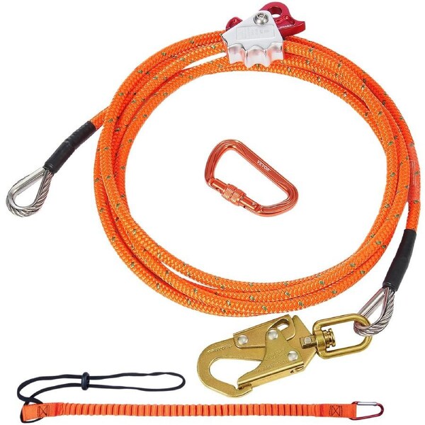 16mm Steel Core Flipline 12ft(3.6m) Arborist Flipline for Fall Protection