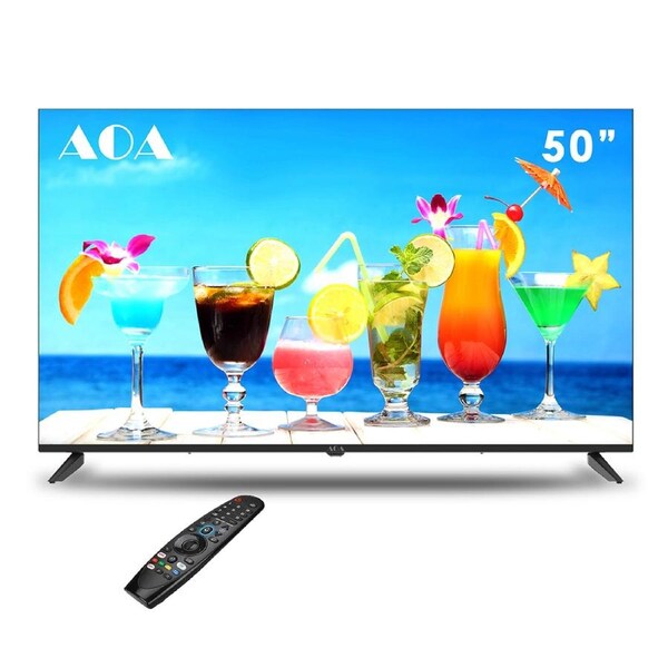 AOA 50inch LED WebOS Smart UHD TV DVB-T2 BT WIFI 2.4G/5G Magic Remote Control