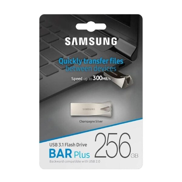 Samsung Bar Plus 256GB USB 3.1 Flash Drive 300MB/S Memory Stick Pen Drive Laptop