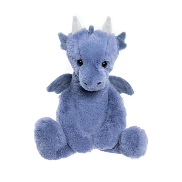 Charlie Bears Draco Dragon Denim Blue 33cm Baby/Infant Soft Plush Toy 0y+