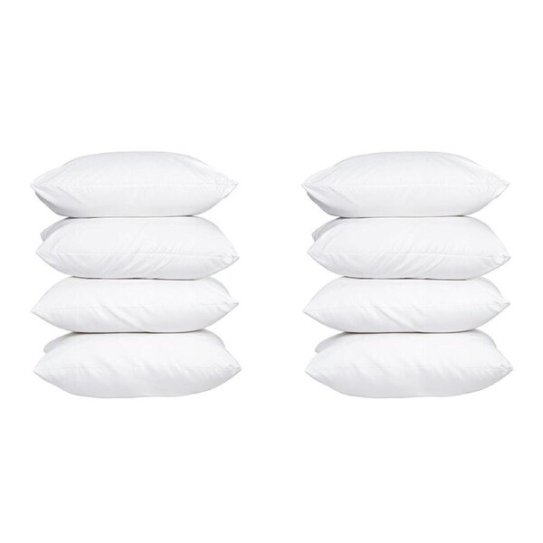 8pc Hacienda Hypoallergenic & Antibacterial Comfortable 100% Cotton Pillow