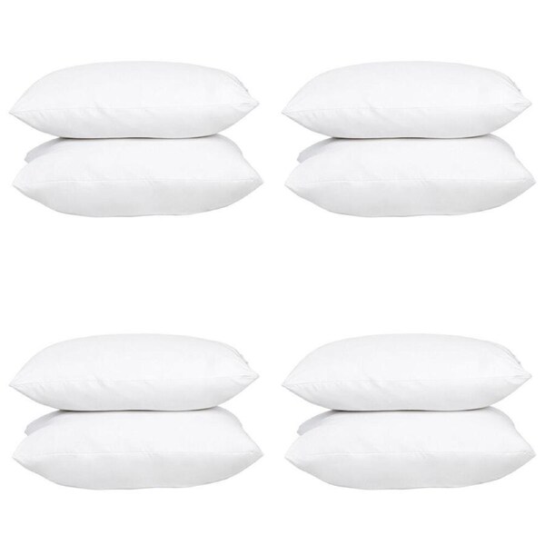8pc Hacienda Hypoallergenic & Antibacterial Comfortable 100% Cotton Pillow